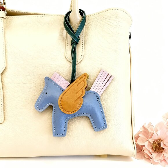 Blue Pegasus Bag Charm or Keychain - Picture 1 of 3